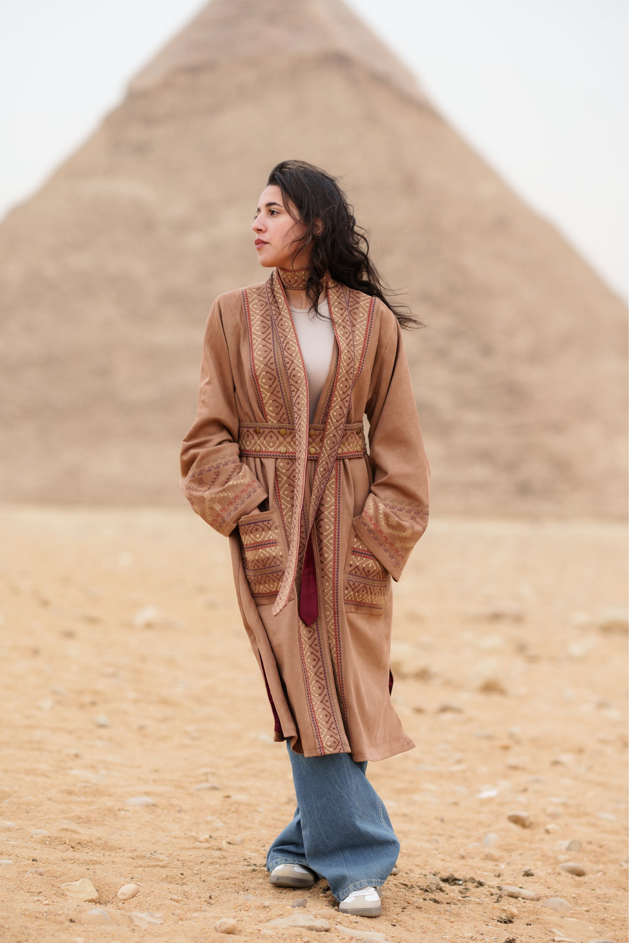 Elegant Sinai Beige Kaftan – قفطان بيج أنيق