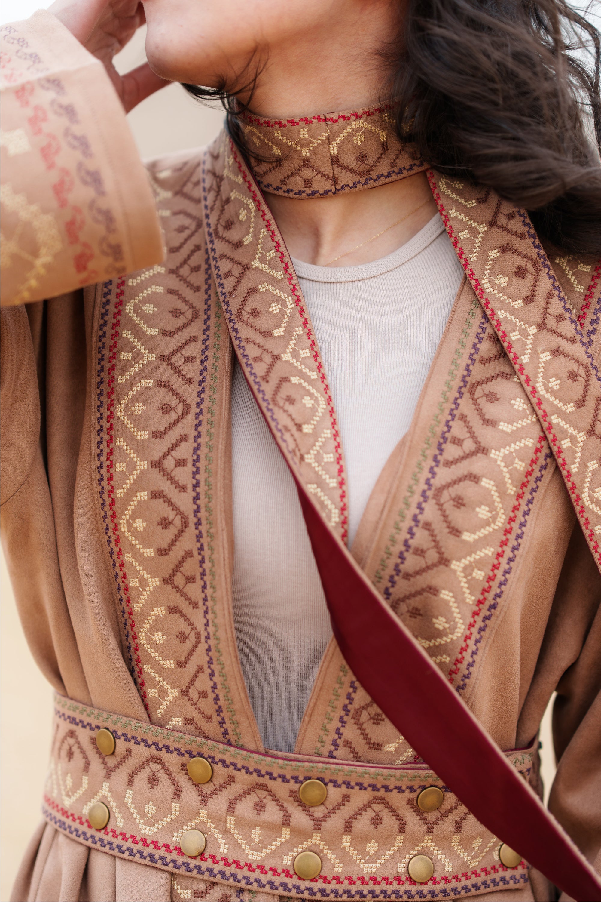 Elegant Sinai Beige Kaftan – قفطان بيج أنيق